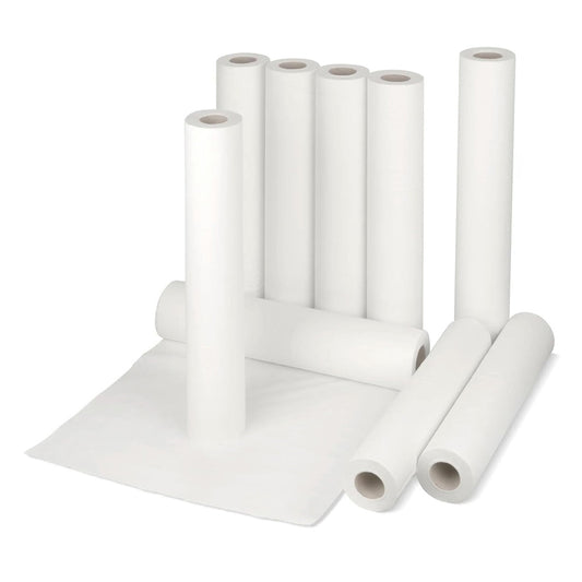 20" x 40m White Hygiene Couch Paper Rolls For Professional Use