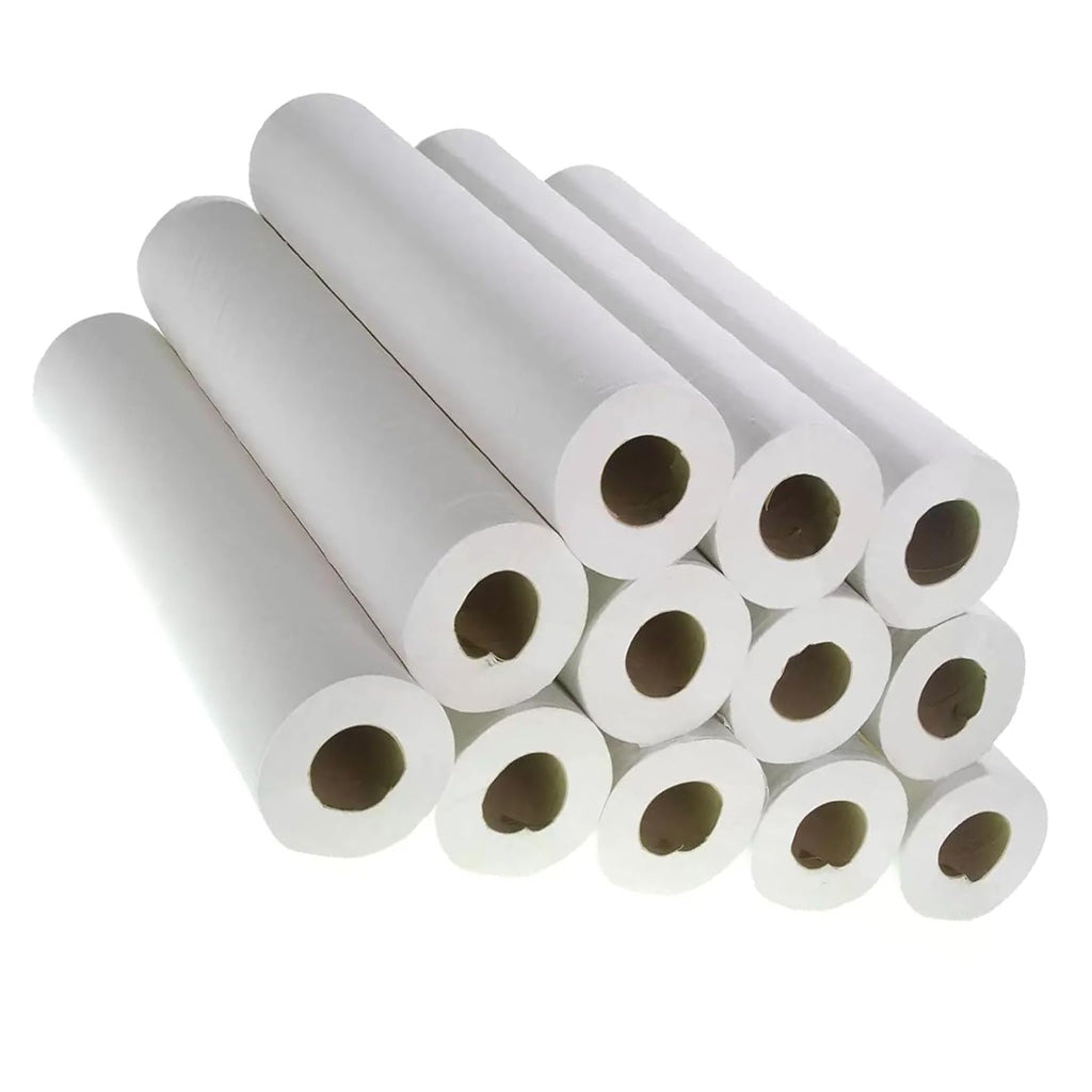 20" x 40m White Hygiene Couch Paper Rolls For Professional Use