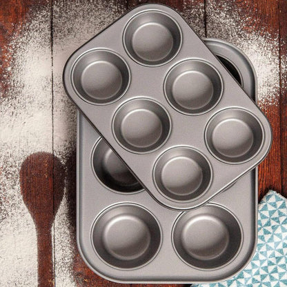 6 Cup Jumbo Muffin Tin Dishwasher & Oven Safe Cupcake Pan