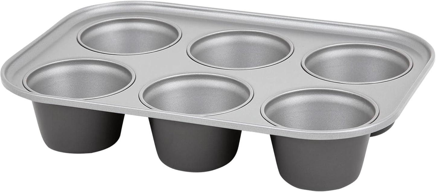 6 Cup Jumbo Muffin Tin Dishwasher & Oven Safe Cupcake Pan