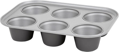 6 Cup Jumbo Muffin Tin Dishwasher & Oven Safe Cupcake Pan