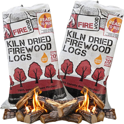 Softwood Kiln Dried Firewood Logs Ready To Burn Easy To Light For Outdoor Open Fire Pits