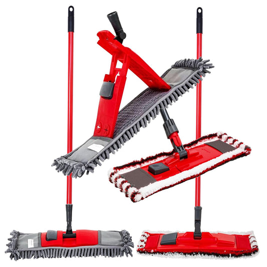 Microfibre Flat & Noodle Head Floor Mops For Cleaning Wet Or Dry Floors