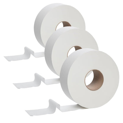 2 Ply Mini White Jumbo Toilet Rolls For Home, Shops & Work Places