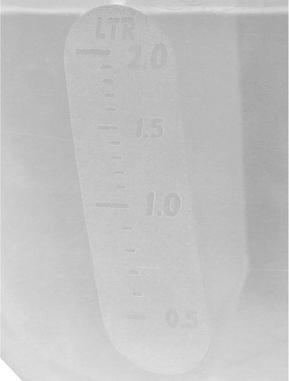 2L Clear Plastic Mixing Bowl for Food Prep BPA Free