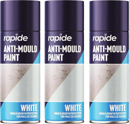 Matt White Anti Mould Spray Paint 400ml Lasting Protection For Indoor Use