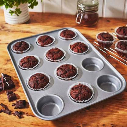 12 Cup Non-Stick Muffin Tray Dishwasher & Oven Safe