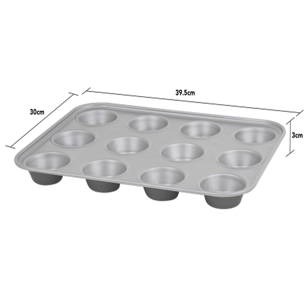 12 Cup Non-Stick Muffin Tray Dishwasher & Oven Safe