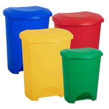 50L Recycling Commercial Medical Utility Waste Trash Pedal Bins With Hands Free Foot Pedal Operation