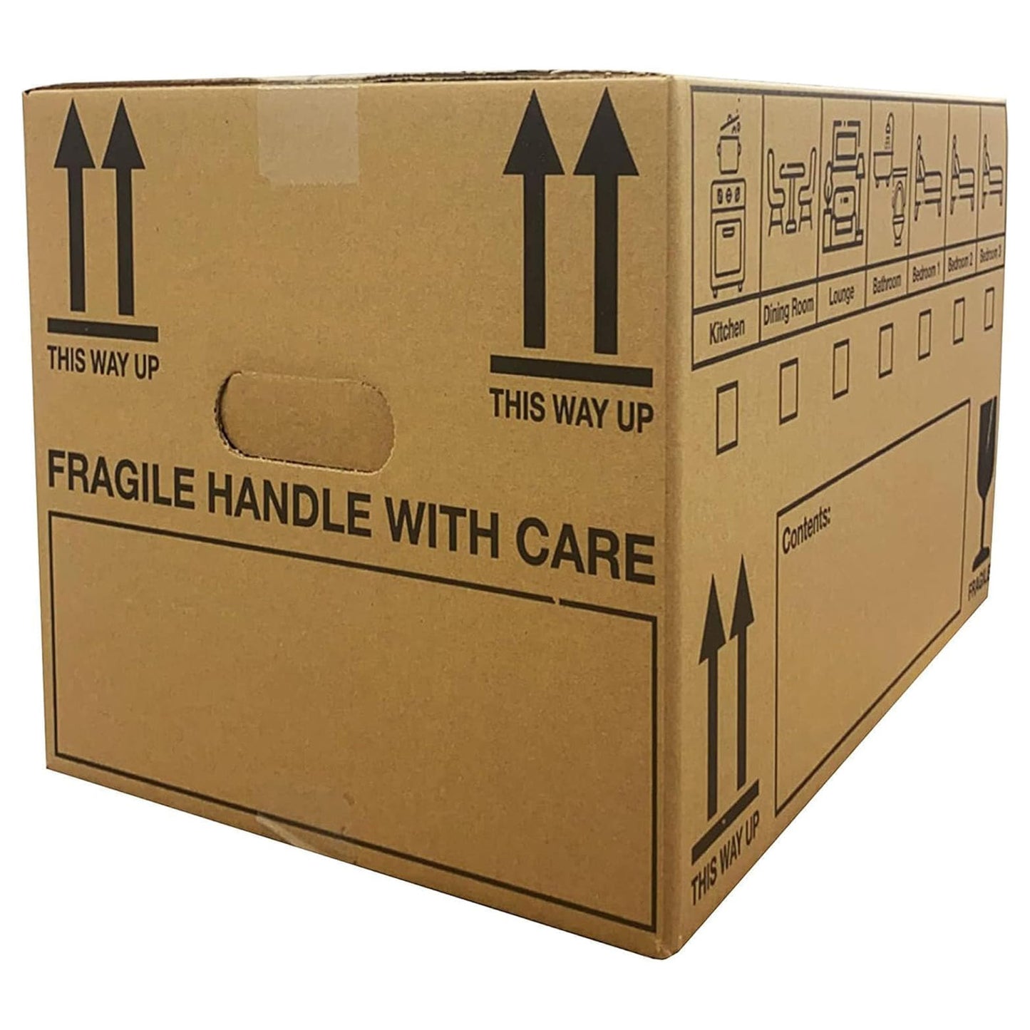 Pack Of 10 Large 18x12x10" Printed Removal Boxes