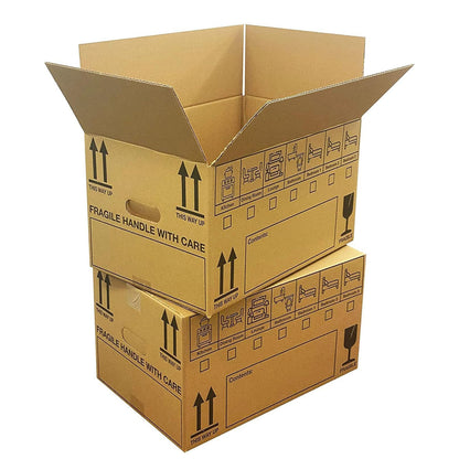 Pack Of 10 Large 18x12x10" Printed Removal Boxes