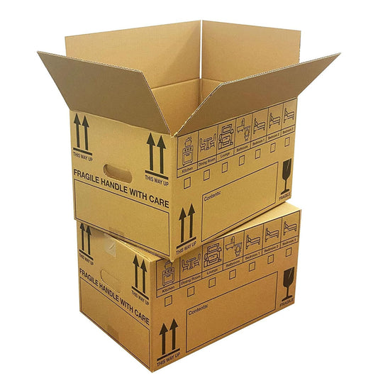 Pack Of 10 Large 18x12x10" Printed Removal Boxes