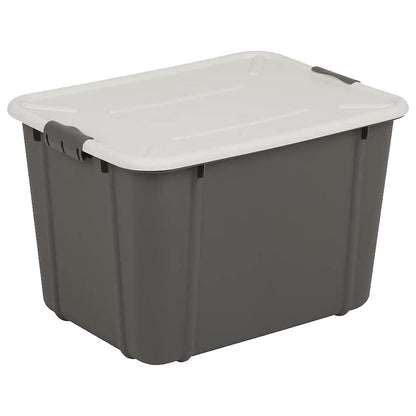 Organic Stackable Multi Capacity Grey Strong Storage Containers With Clip Locked Lids & Reinforced