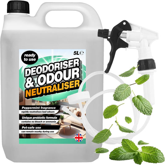 5L Peppermint Deodoriser & Odour Neutraliser With Long Hose Trigger