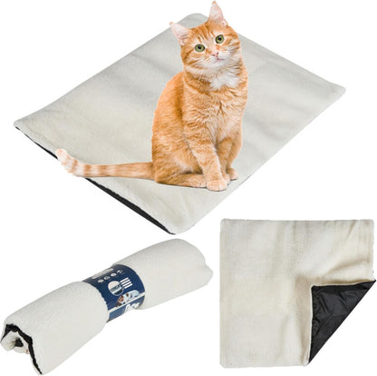 Self Heating Snug Thermal Fleece Mats Pet Blanket Pad Self-Heating