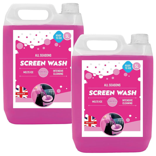 5L Pink Ready To Use All Season Windscreen Screenwash
