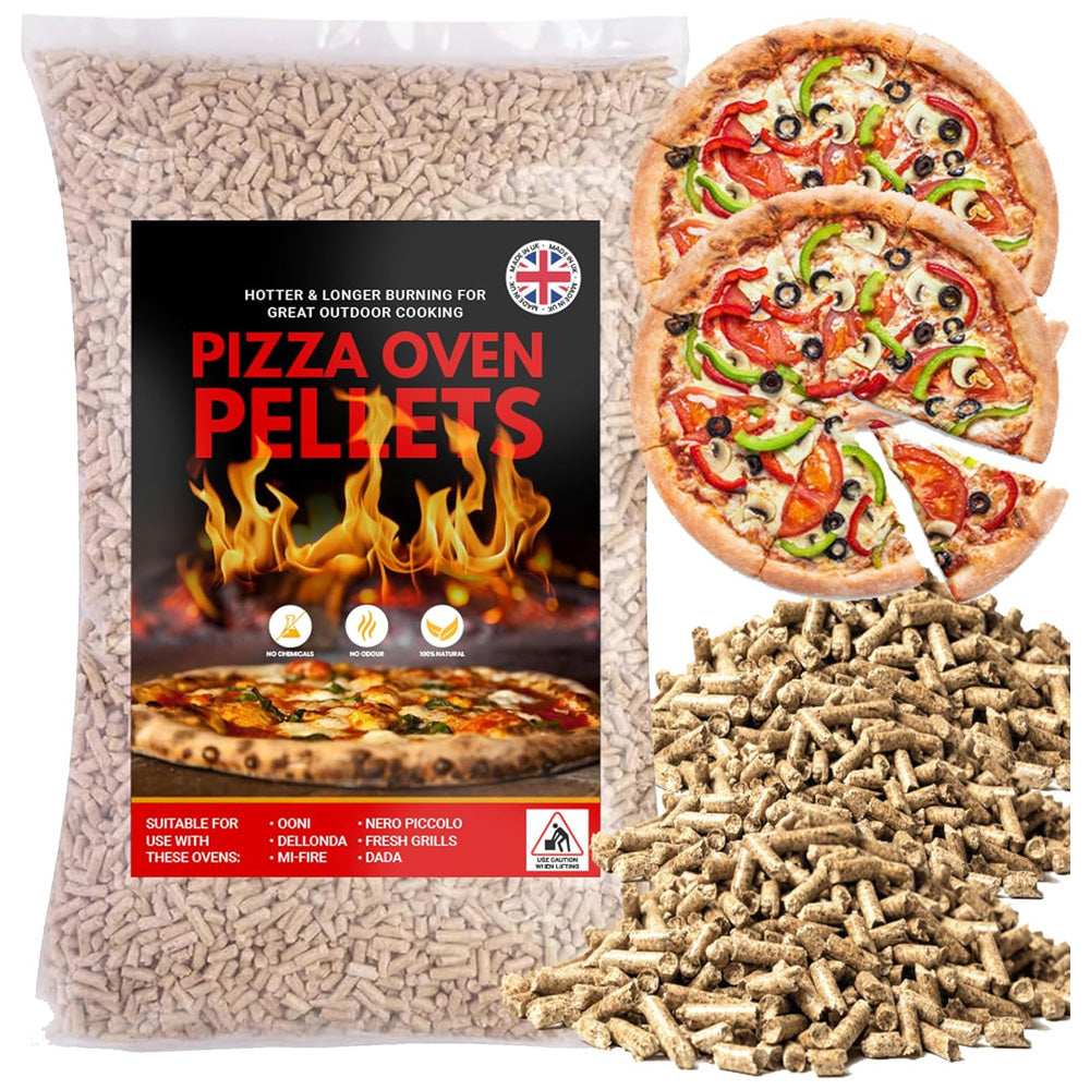 30L Premium Fuel Wood Pellets For Pizza Ovens & Grills Perfect For BBQs & Smokers