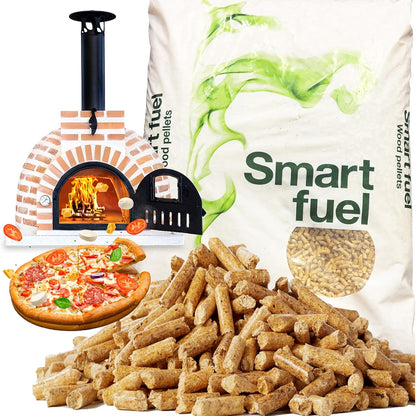 15kg Premium Wood Pellet Fuel High Heat Output Perfect For BBQs, Pizza Ovens & Grills