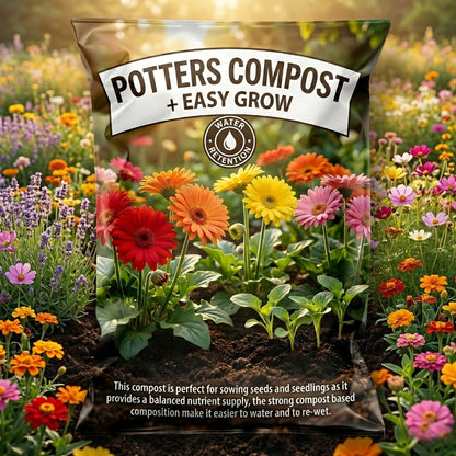 Potters Compost Seed Sowing Easy Grow 50 Litres Soil Bags