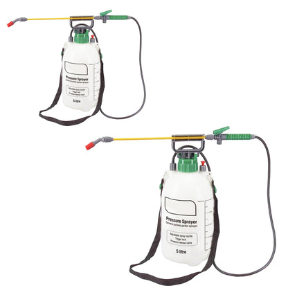 5 Litre Pump Action General Purpose Garden Pressure Sprayer Ideal For Pesticides & Insecticides Wate