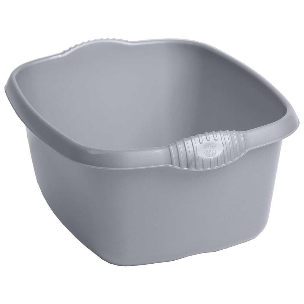 Black & Silver Rectangular Washing Up Bowl Ideal For Washing Dishes