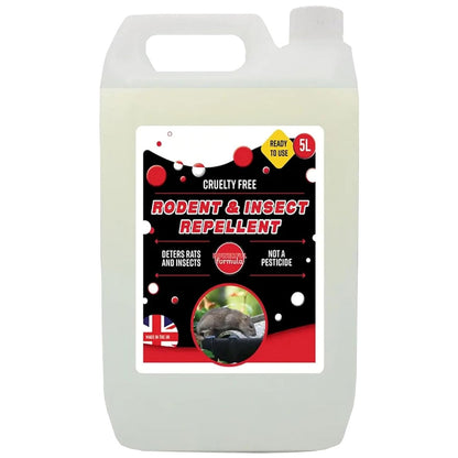 5L Rodent & Insect Repellent Ready to Use Protective Rodent Repeller for Home, Garden & Office