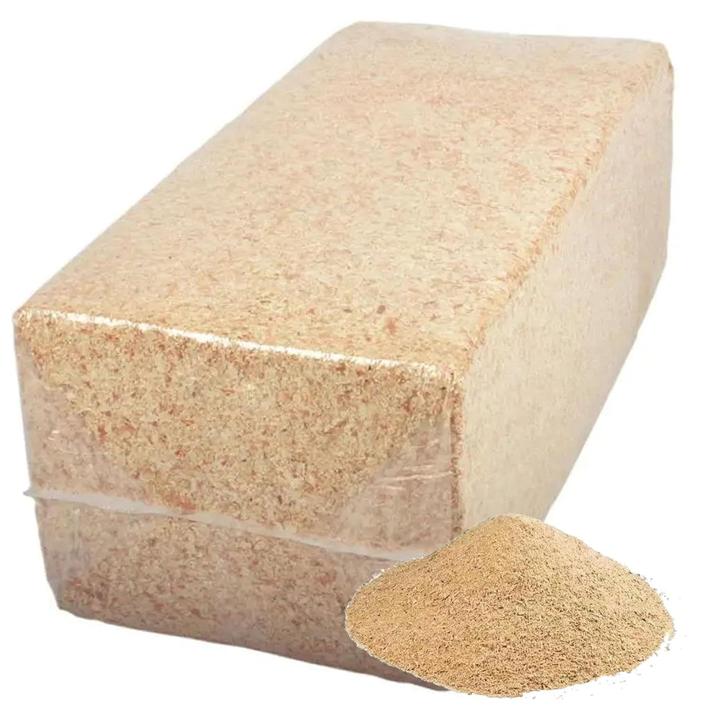20kg Compressed Non-Abrasive Sawdust Bales Wood Shavings Ideal For Animal Pet Bedding