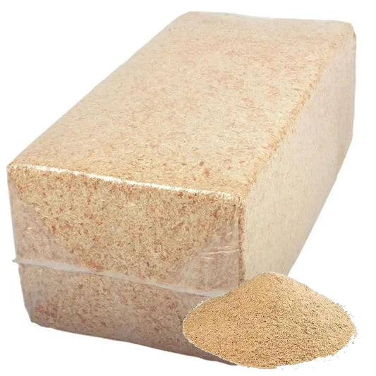 20kg Compressed Non-Abrasive Sawdust Bales Wood Shavings Ideal For Animal Pet Bedding
