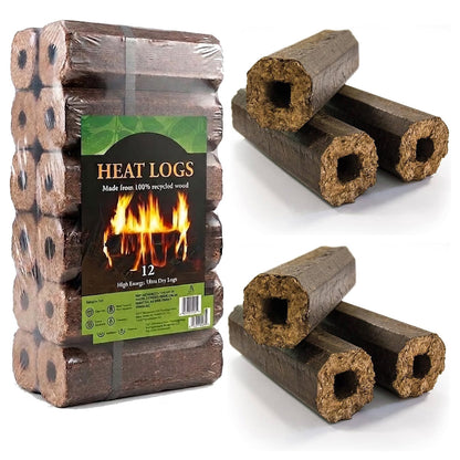 Shimada High-Energy Heat Logs – Easy-to-Light Next-Gen Wood Fuel Briquettes