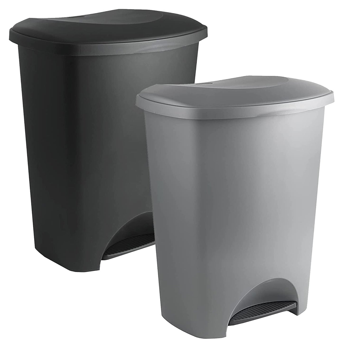 Soft Closing Black Or Metallic Grey Airtight Pedal Bin For Home & Office