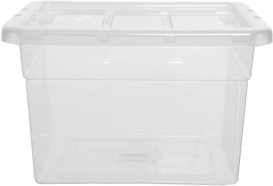 Home Office Clear Transparent Plastic Storage Containers With Lids