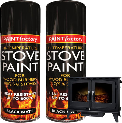400ML Matt Black Ultra High Temperature Heat Resistant Spray Paint