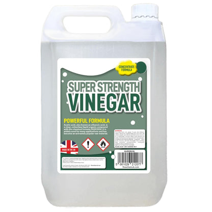 5L Super Strength Vinegar 20% Strong Cleaning Vinegar For Sanitising, Cleaning & Descaling