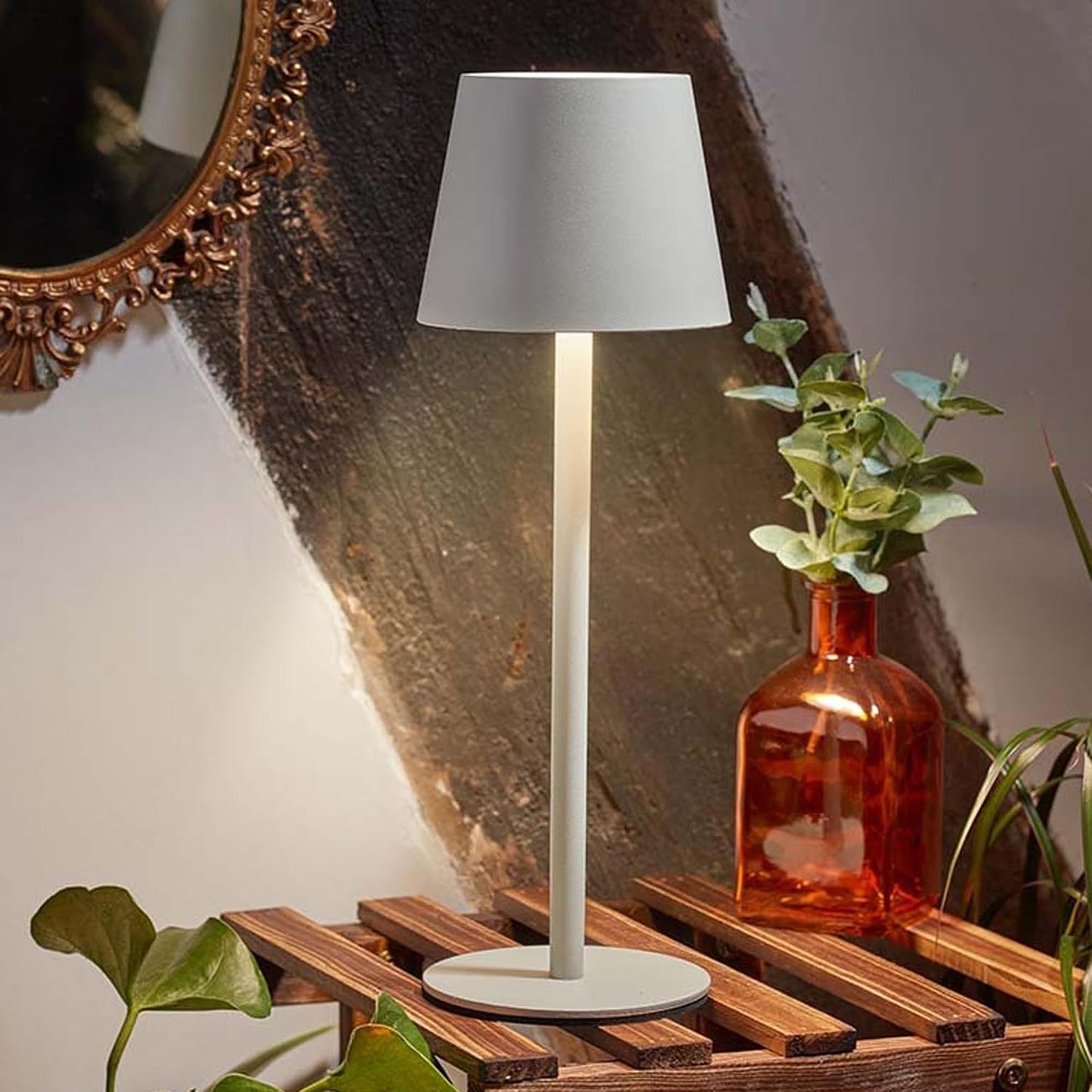 Turin Cordless Table Lamp Outdoor Indoor Room Lantern LED Reading Desk Light