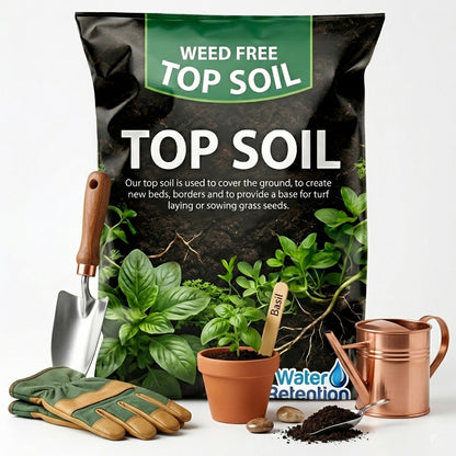 35 Litres Garden Top Soil With Essential Nutrients Ideal For General Planting