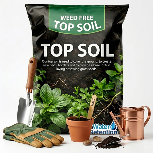 35 Litres Garden Top Soil With Essential Nutrients Ideal For General Planting