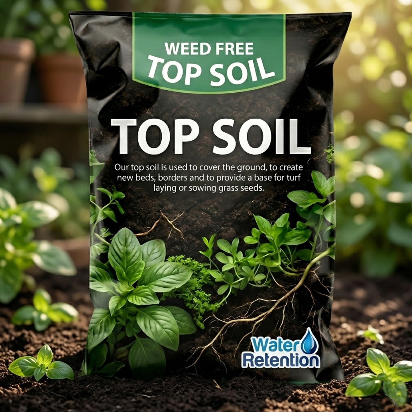 35 Litres Garden Top Soil With Essential Nutrients Ideal For General Planting