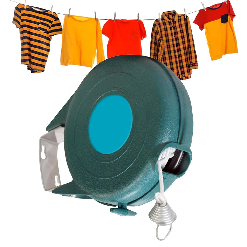 12m Retractable Reel Wall Mounted Extendable Washing Line