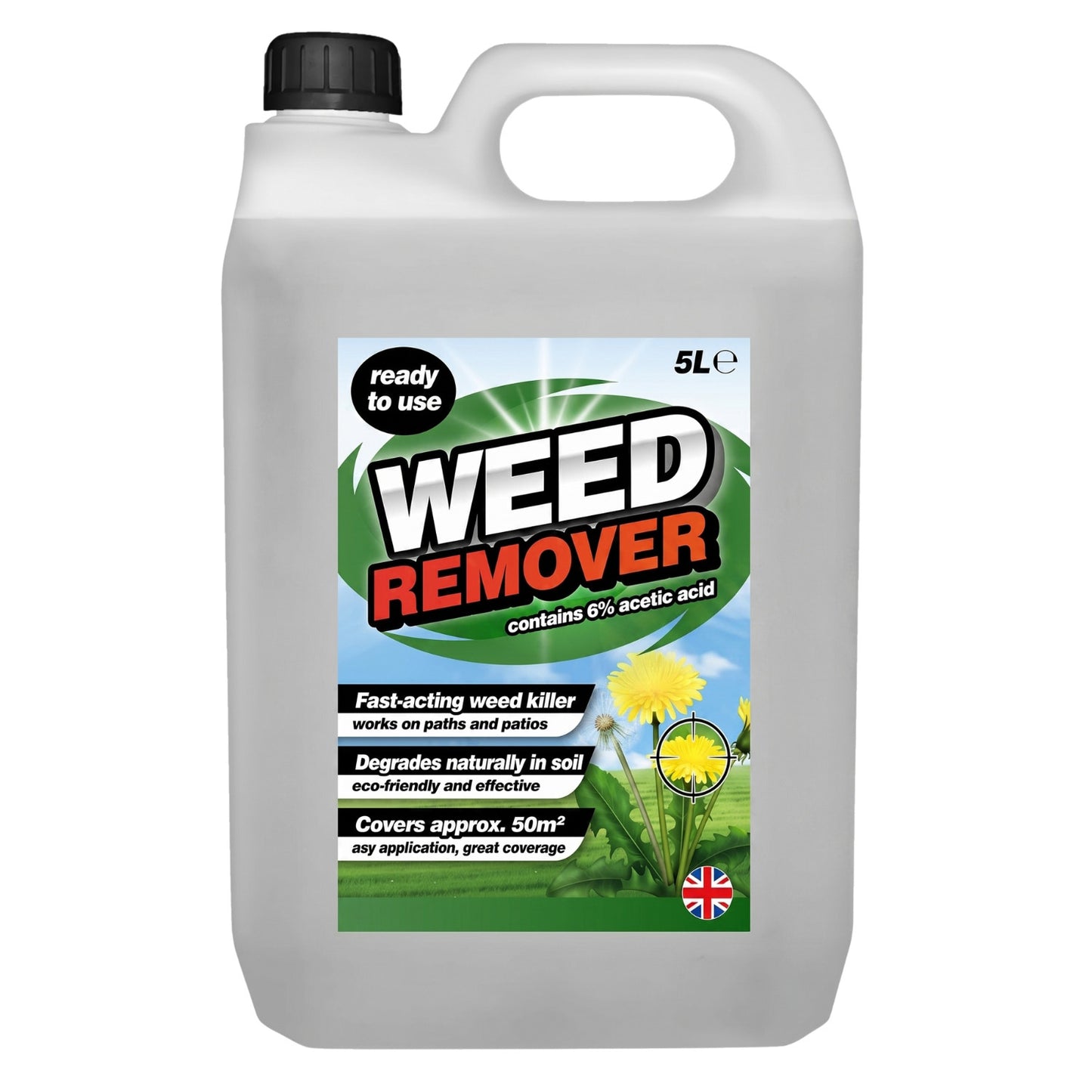 5L Strong Weed Remover With Acetic Fast Acting Ready To Use