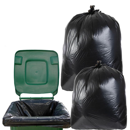 240L Large Capacity Black Refuse Sacks For Wheelie Bins
