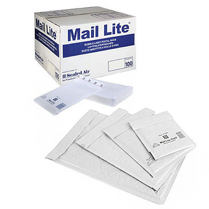 D/1 (180 x 260mm) Mail Lite White Padded Envelopes