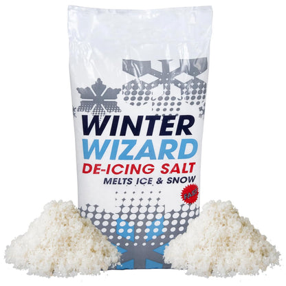 De-Icing Winter Salt White Grit Rock Salt Ice & Snow Remover Ideal for Roads, Driveways & Paths