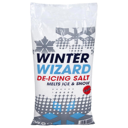 De-Icing Winter Salt White Grit Rock Salt Ice & Snow Remover Ideal for Roads, Driveways & Paths