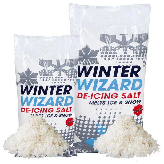 De-Icing Winter Salt White Grit Rock Salt Ice & Snow Remover Ideal for Roads, Driveways & Paths