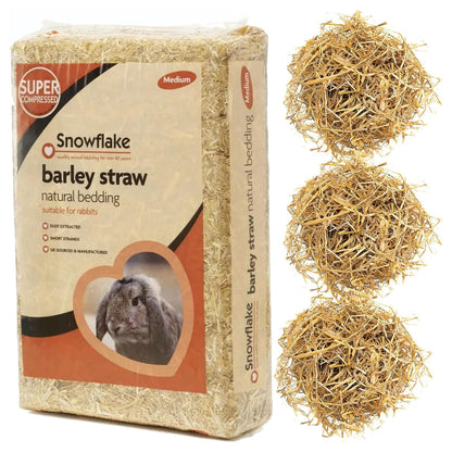 Soft Flake Barley Straw Medium Animal Bedding For Rabbit & Tortoise