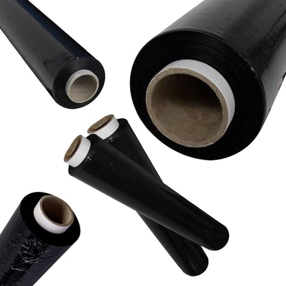 Black Shrink Pallet Wrap Rolls 400mm (Standard Core)