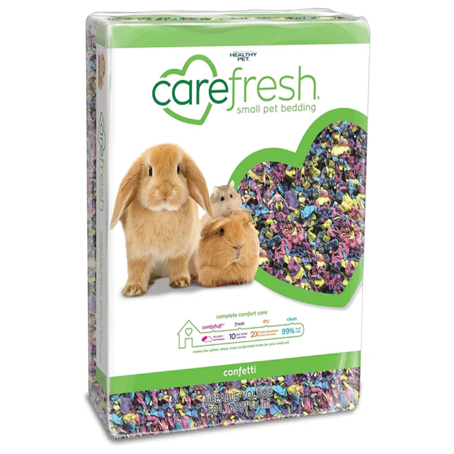 10 Litre Small Pet Bedding Dust-Free Confetti, Sea Glass, Tutti Frutti Natural Paper Pet Bedding With Odour Control