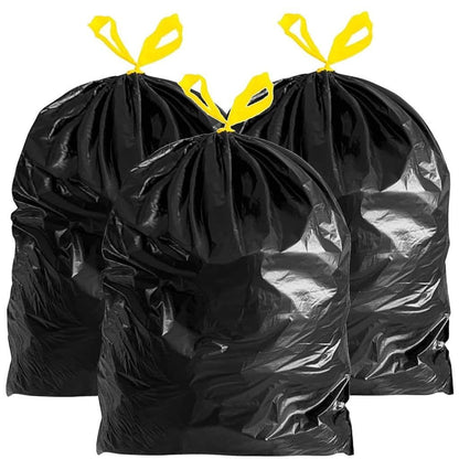 Drawstring Refuse Bags 120L Bin Liners Easy Tie Top Handle For Dustbins