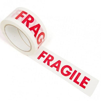Printed 'FRAGILE' Packaging Tape 50mm x 66m