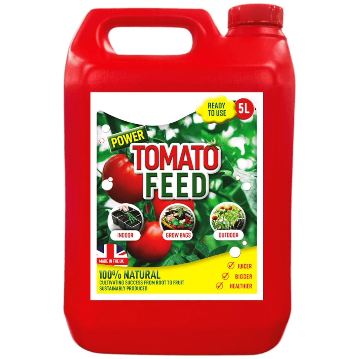 5L Rapid Ready To Use Tomato Feed Healthy Plant Feed Nutrient Packed